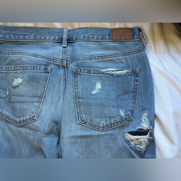 American Eagle Outfitters Blue Skinny Jeans Distressed BNWT - Picture 1 of 5